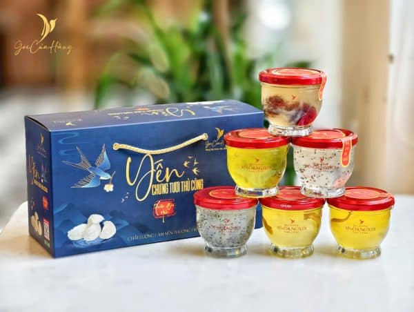 Set yến 6 lọ 150ml mix vị ( tự chưng )
